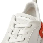 Hermès Bouncing Sneaker – White Orange - Image 4