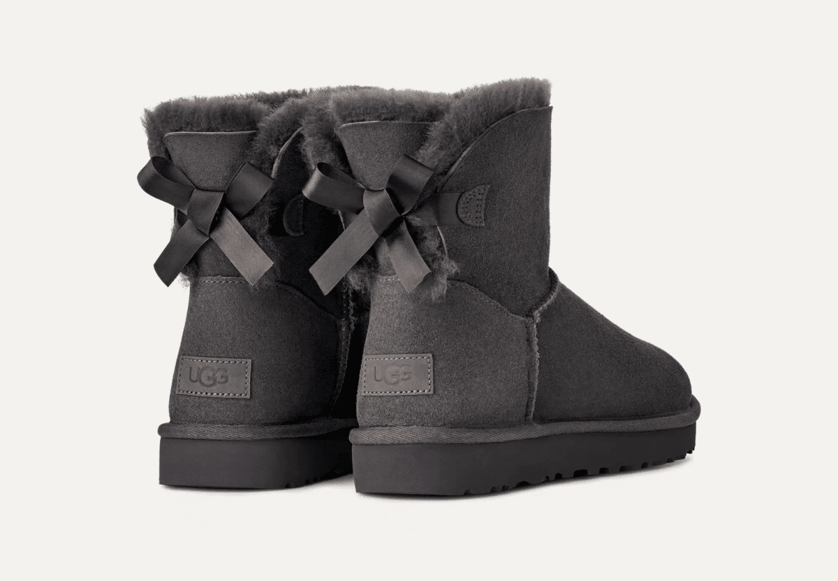UGG Mini Bailey Bow II Gray - Image 2