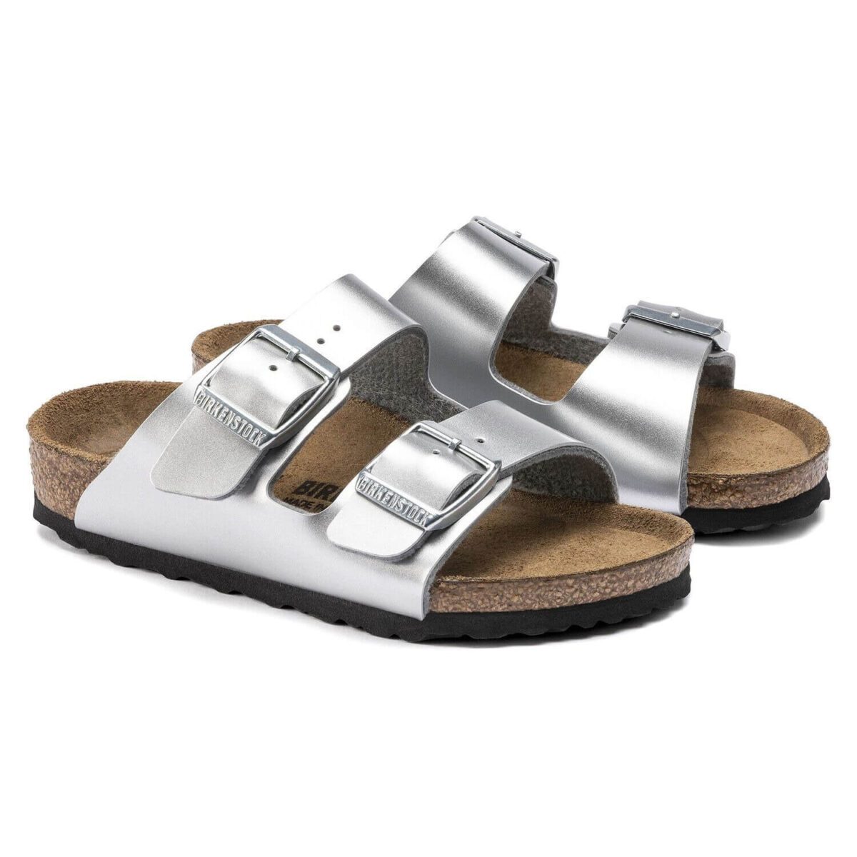 Birkenstock Arizona Birko-Flor – Electric Metallic Silver - Image 2