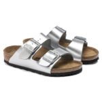 Birkenstock Arizona Birko-Flor – Electric Metallic Silver - Image 2
