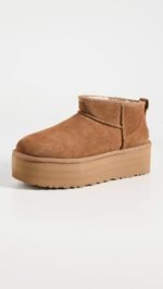 UGG® Women's Classic Ultra Mini Platform Ankle Boots – Chestnut - Image 4