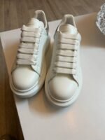 Alexander McQueen Women's Oversized Sneaker 'SilverMetallic' - Image 6