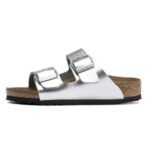 Birkenstock Arizona Birko-Flor – Electric Metallic Silver