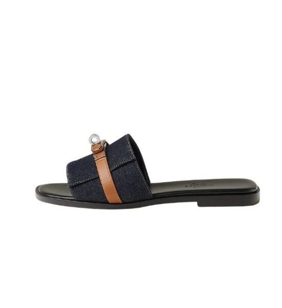 Hermès Giulia Sandal Black