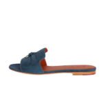 Loro Piana Summer Charms Sandal Denim Blue