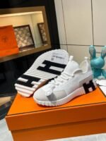 Hermès Bouncing Sneaker – White/Black - Image 3