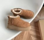 UGG® Women's Classic Ultra Mini Platform Ankle Boots – Chestnut - Image 5