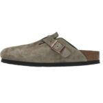 Birkenstock Boston Soft Footbed Suede Gray