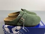 Birkenstock Boston Soft Footbed Suede Army Green - Image 3