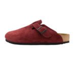 Birkenstock Boston Soft Footbed Suede Burgundy