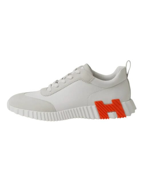 Hermès Bouncing Sneaker – White Orange